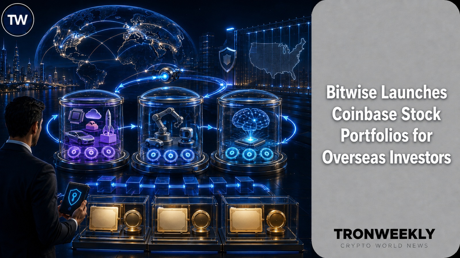 Bitwise launches self-custodied tokenized stock portfolios with Coinbase 